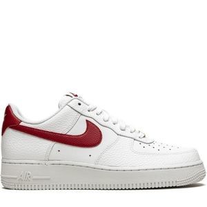 Nike Air Force 1 Low White Team Red Sneakers Sz 6
